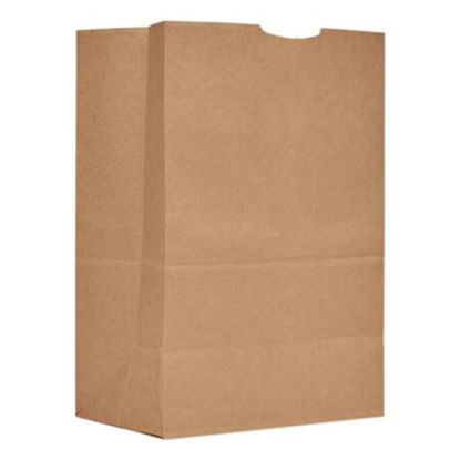 Picture of Grocery Paper Bags, 52 lbs Capacity, 1/6 BBL, 12"w x 7"d x 17"h, Kraft, 500 BagsBAG-SK1652