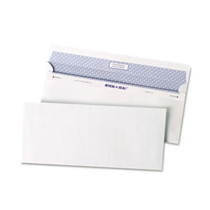 Picture of Reveal-N-Seal Envelope, #10, Commercial Flap, Self-Adhesive Closure, 4.13 x 9.5, White, 500/BoxQUA-67218