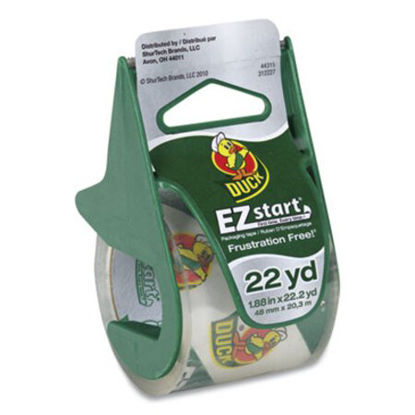Picture of EZ Start Premium Packaging Tape with Dispenser, 1.5" Core, 1.88" x 22.2 yds, ClearDUC-07307