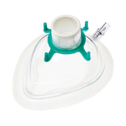 Picture of Anesthesia Mask Portex® Premium Plus™ Elongated Style Small Adult Size 4 Hook Ring15248