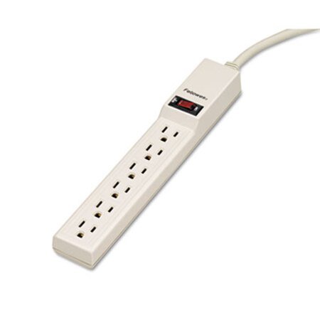 Picture of Six-Outlet Power Strip, 120V, 4 ft Cord, 1.88 x 10.88 x 1.63, PlatinumFEL-99000
