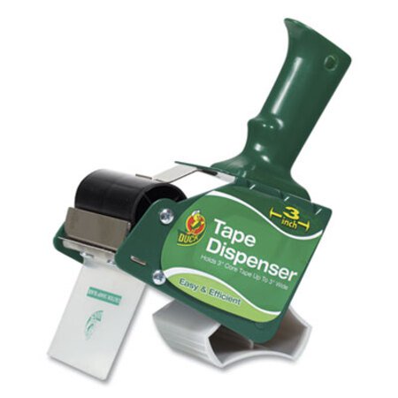 Picture of Extra-Wide Packaging Tape Dispenser, 3" Core, GreenDUC-1064012