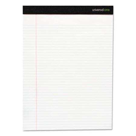 Picture of Premium Ruled Writing Pads, Wide/Legal Rule, 8.5 x 11, White, 50 Sheets, 12/PackUNV-30730