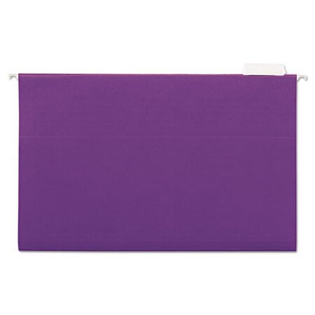 Picture of Deluxe Bright Color Hanging File Folders, Legal Size, 1/5-Cut Tab, Violet, 25/BoxUNV-14220