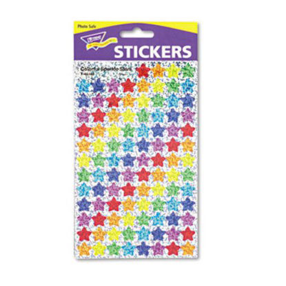 Picture of SuperSpots and SuperShapes Sticker Variety Packs, Colorful Sparkle Stars, Assorted Colors,1,300/PackTEP-T46910