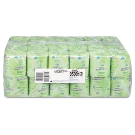 Picture of 100% Recycled Two-Ply Bath Tissue, Septic Safe, 2-Ply, White, 500 Sheets/Roll, 48 Rolls/CartonMRC-5001