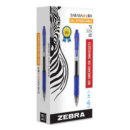 Picture of Sarasa Dry Gel X20 Gel Pen, Retractable, Bold 1 mm, Blue Ink, Translucent Blue Barrel, DozenZEB-46620