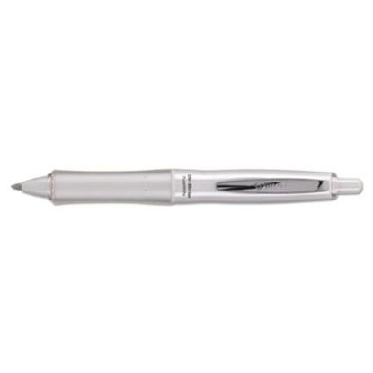 Picture of Dr. Grip PureWhite Advanced Ink Ballpoint Pen, Retractable, Medium 1 mm, Black Ink, White/Crystal BarrelPIL-36204