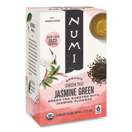 Picture of Organic Teas and Teasans, 1.27 oz, Jasmine Green, 18/BoxNUM-10108