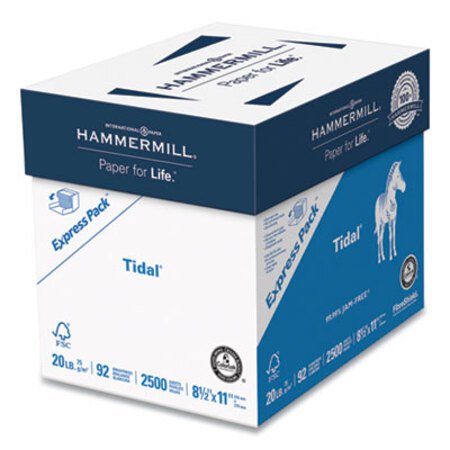 Picture of Tidal Print Paper Express Pack, 92 Bright, 20lb, 8.5 x 11, White, 2,500 Sheets/CartonHAM-163120