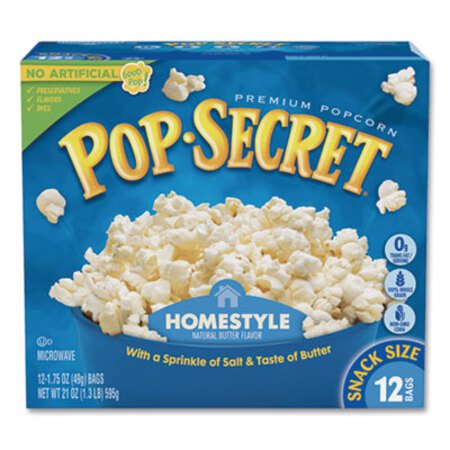 Picture of Microwave Popcorn, Homestyle, 1.2 oz Bags, 12/BoxDFD-28781