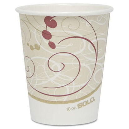 Picture of Paper Hot Cups in Symphony Design, 10 oz, Beige, 50/PackSCC-370SMJ8000PK