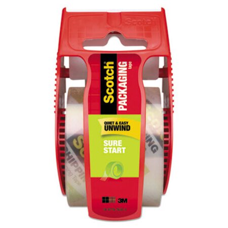 Picture of Sure Start Packaging Tape with Dispenser, 1.5" Core, 1.88" x 22.2 yds, ClearMMM-145