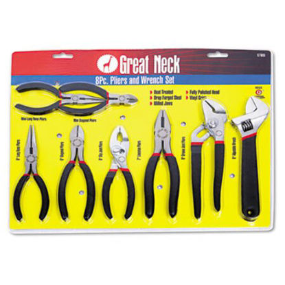 Picture of 8-Piece Steel Pliers and Wrench Tool SetGNS-87900