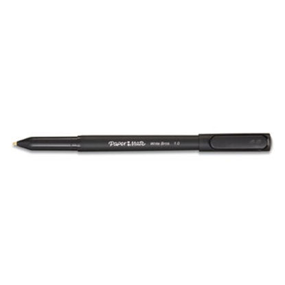 Picture of Write Bros. Ballpoint Pen, Stick, Medium 1 mm, Black Ink, Black Barrel, DozenPAP-3331131C
