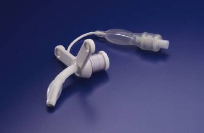 Picture of Tracheostomy Tube Bivona® TTS™ V Neck Flange Size 4 Cuffed67N040