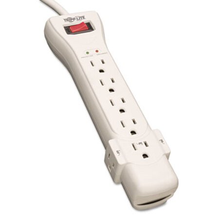 Picture of Protect It! Surge Protector, 7 Outlets, 7 ft Cord, 2160 Joules, Light GrayTRP-SUPER7