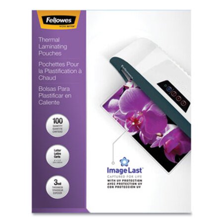 Picture of ImageLast Laminating Pouches with UV Protection, 3 mil, 9" x 11.5", Clear, 100/PackFEL-52454