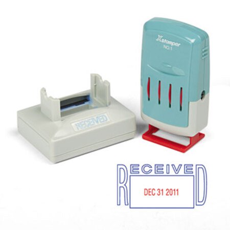 Picture of VersaDater Message Dater, 2.13 x 1.31, RECEIVED, Blue/RedXST-66211