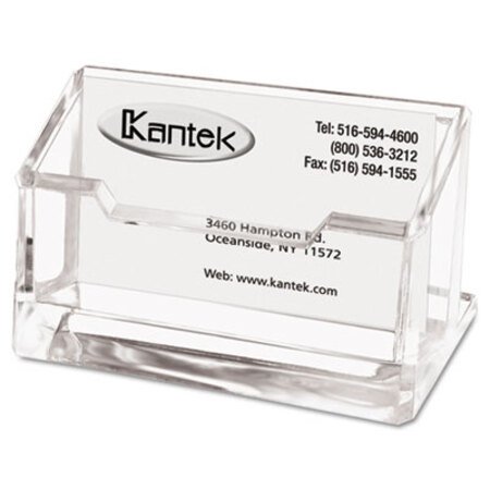 Picture of Acrylic Business Card Holder, Holds 80 Cards, 4 x 1.88 x 2, ClearKTK-AD30
