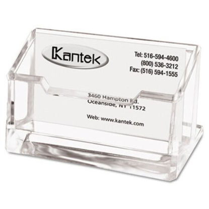 Picture of Acrylic Business Card Holder, Holds 80 Cards, 4 x 1.88 x 2, ClearKTK-AD30