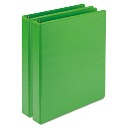 Picture of Earth’s Choice Biobased Durable Fashion View Binder, 3 Rings, 1" Capacity, 11 x 8.5, Lime, 2/PackSAM-U86378