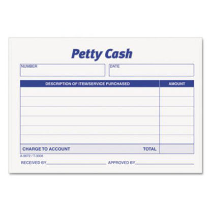 Picture of Received of Petty Cash Slips, 3 1/2 x 5, 50/Pad, 12/PackTOP-3008