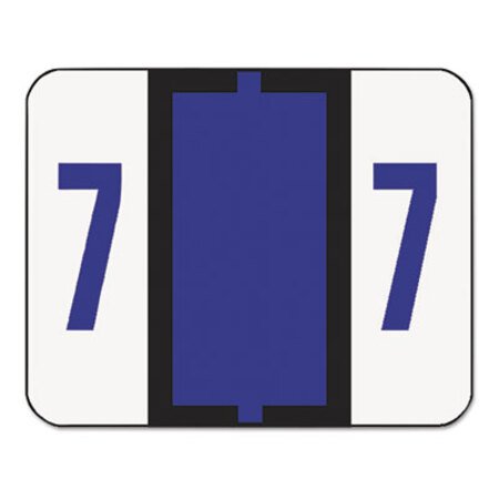 Picture of Numerical End Tab File Folder Labels, 7, 1 x 1.25, White, 500/RollSMD-67377