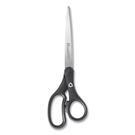 Picture of KleenEarth Basic Plastic Handle Scissors, 9" Long, 4.25" Cut Length, Black Straight HandleACM-15586