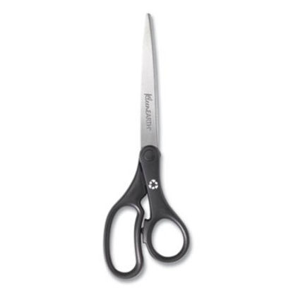 Picture of KleenEarth Basic Plastic Handle Scissors, 9" Long, 4.25" Cut Length, Black Straight HandleACM-15586