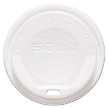 Picture of Gourmet Hot Cup Lids, For Trophy Plus Cups, Fits 12 oz to 20 oz, White, 1,500/CartonSCC-LGXW2