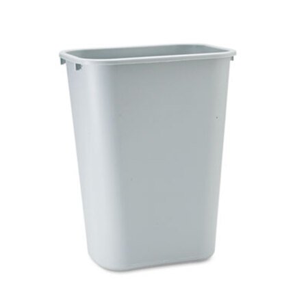 Picture of Deskside Plastic Wastebasket, Rectangular, 10.25 gal, GrayRCP-295700GY