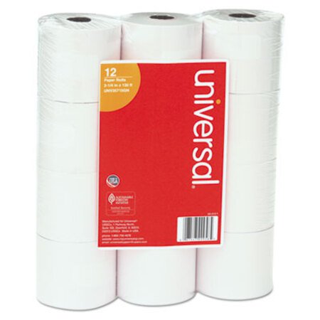 Picture of Impact and Inkjet Print Bond Paper Rolls, 0.5" Core, 2.25" x 130 ft, White, 12/PackUNV-35715GN