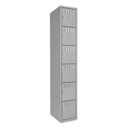 Picture of Box Compartments, Single Stack, 12w x 18d x 72h, Medium GrayTNN-BS6121812AMG