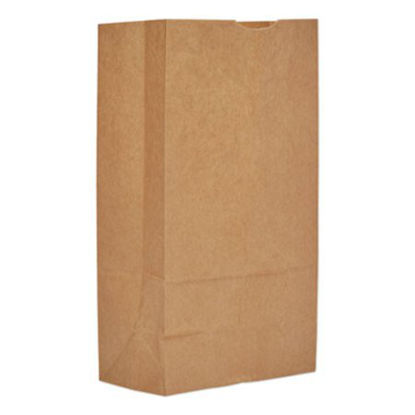 Picture of Grocery Paper Bags, 50 lbs Capacity, #12, 7"w x 4.38"d x 13.75"h, Kraft, 500 BagsBAG-GH12