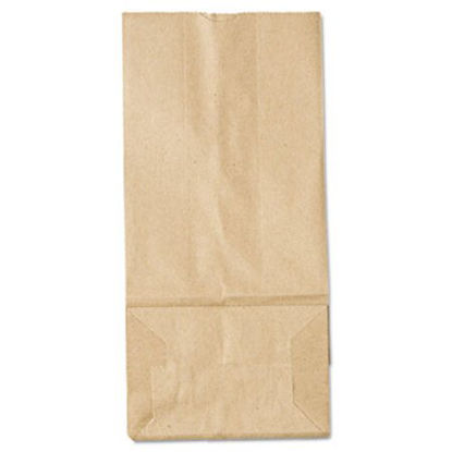 Picture of Grocery Paper Bags, 35 lbs Capacity, #5, 5.25"w x 3.44"d x 10.94"h, Kraft, 500 BagsBAG-GK5500