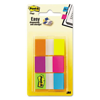 Picture of Page Flags in Portable Dispenser, Assorted Brights, 60 Flags/PackMMM-680EGALT