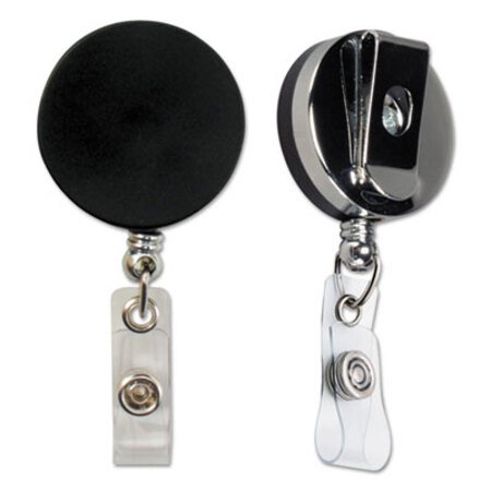 Picture of Heavy Duty ID Card Reel, 30" Extension, Black/ChromeBAU-68814