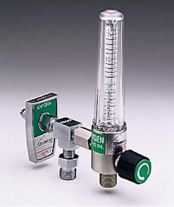 Picture of Timeter® Sure Grip Oxygen Flowmeter Single with 1 Power Take-Off 0 - 15 LPM DISS Outlet DISS Hand Tight Adapter15008-03P-A