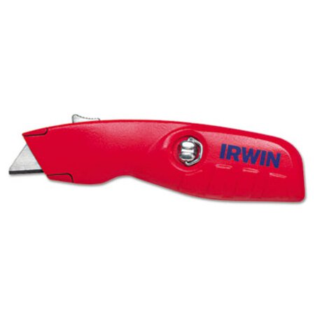 Picture of Self-Retracting Safety Knife, 1 Retractable Blade, Red/SilverIRW-2088600