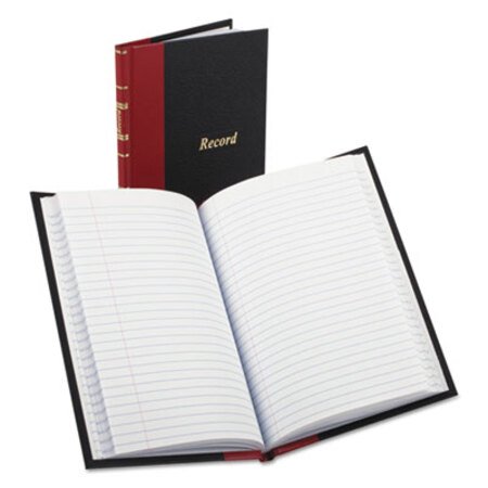 Picture of Record/Account Book, Black/Red Cover, 144 Pages, 5 1/4 x 7 7/8BOR-96304