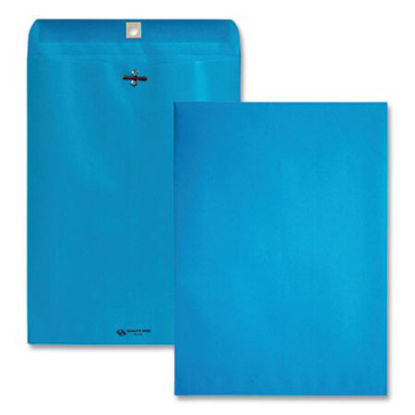 Picture of Clasp Envelope, #90, Square Flap, Clasp/Gummed Closure, 9 x 12, Blue, 10/PackQUA-38737