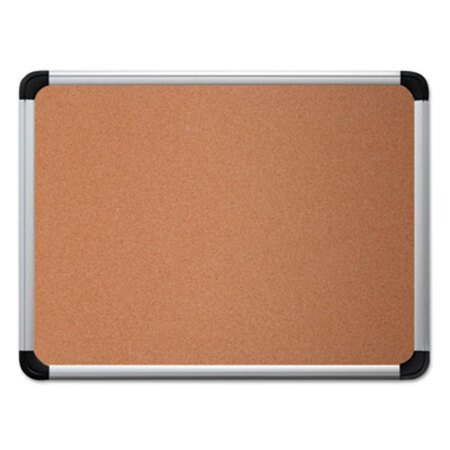 Picture of Cork Board with Aluminum Frame, 36 x 24, Natural, Silver FrameUNV-43713