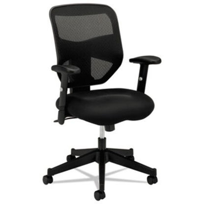 Picture of VL531 Mesh High-Back Task Chair with Adjustable Arms, Supports Up to 250 lb, 18" to 22" Seat Height, BlackBSX-VL531MM10