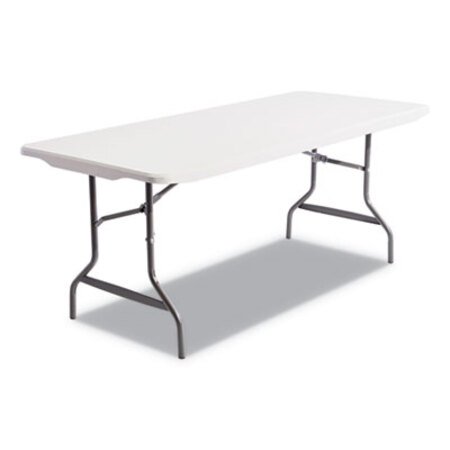 Picture of Resin Rectangular Folding Table, Square Edge, 72w x 30d x 29h, PlatinumALE-65600