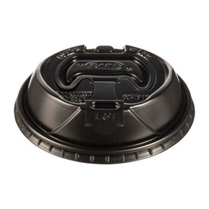 Picture of Optima Reclosable Lids for Paper Hot Cups, Fits 10 oz to 24 oz Cups, Black, 1,000/CartonSCC-OPT316B