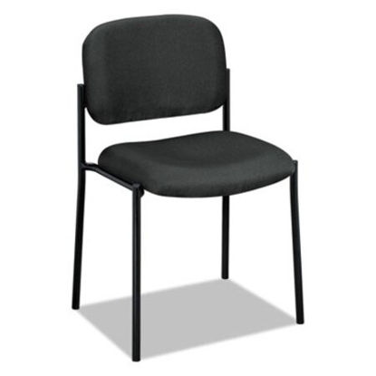 Picture of VL606 Stacking Guest Chair without Arms, Supports Up to 250 lb, Charcoal Seat/Back, Black BaseBSX-VL606VA19
