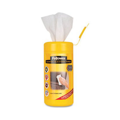Picture of Screen Cleaning Wet Wipes, 5.12" x 5.90", 100/TubFEL-99703