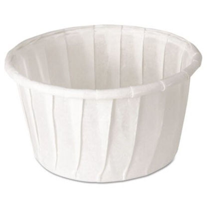 Picture of Treated Paper Soufflé Portion Cups, 1.25 oz, White, 250/Bag, 20 Bags/CartonSCC-125U