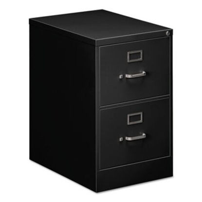 Picture of Two-Drawer Economy Vertical File, 2 File Drawers, Black, 18.25" x 25" x 29"ALE-VF1929BL